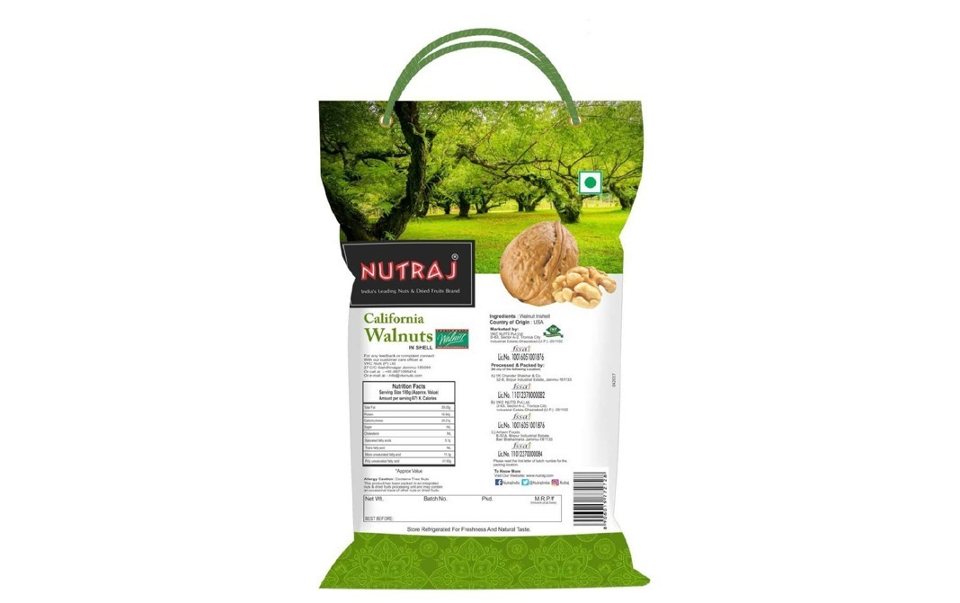 Nutraj California Walnuts In Shell   Pack  1 kilogram